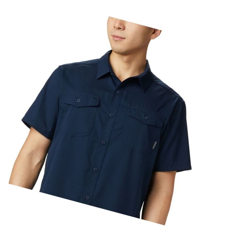Columbia Utilizer II Solid Short Sleeve Tall Gömlek Erkek Lacivert | 24137-WEOV