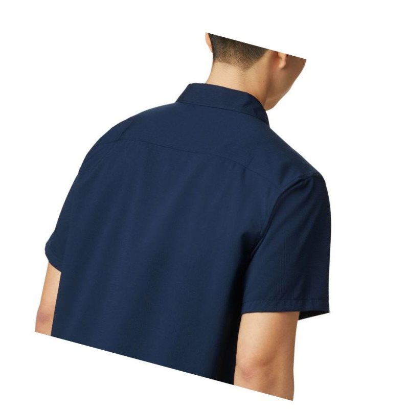 Columbia Utilizer II Solid Short Sleeve Tall Gömlek Erkek Lacivert | 24137-WEOV