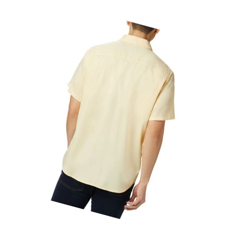 Columbia Utilizer II Solid Short Sleeve Gömlek Erkek Bej Rengi | 17628-CPMN