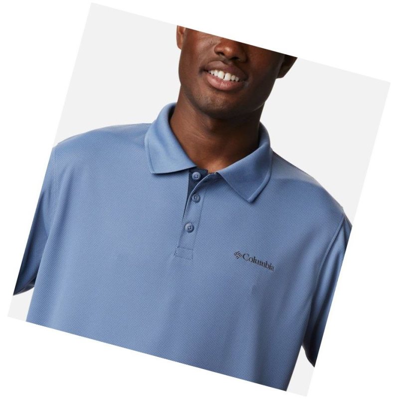 Columbia Utilizer Tall Polo Gömlek Erkek Gri Mavi | 67235-TARM