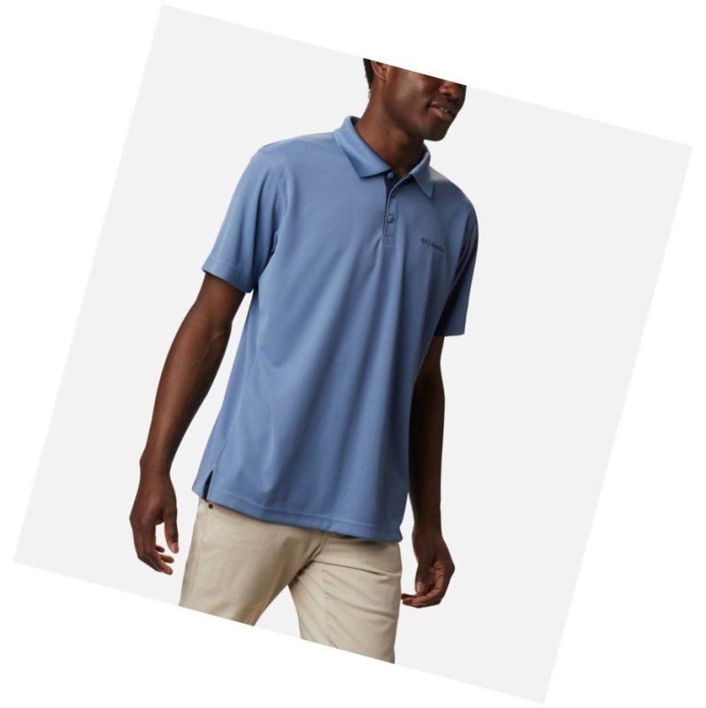 Columbia Utilizer Tall Polo Gömlek Erkek Gri Mavi | 67235-TARM