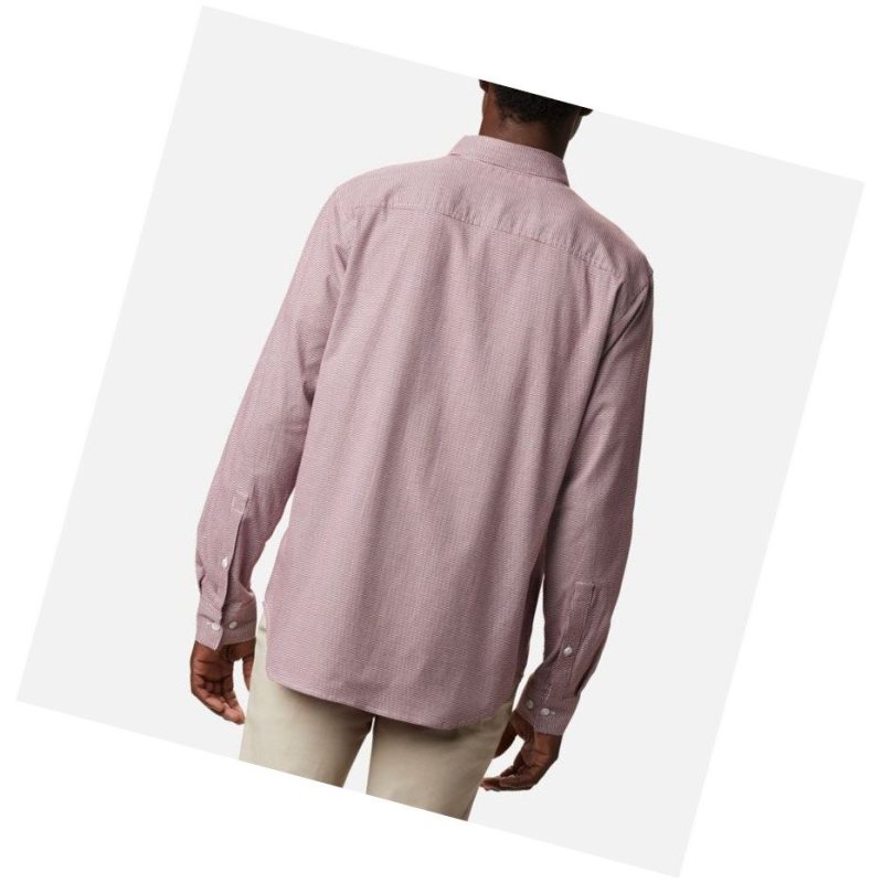 Columbia Vapor Ridge III Long Sleeve Gömlek Erkek Kırmızı | 82609-JSWC