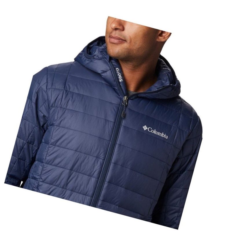 Columbia Voodoo Falls 590 TurboDown Hooded Big Mont Erkek Lacivert | 80426-KMLC