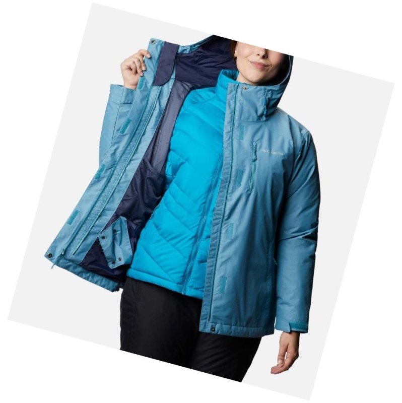 Columbia Whirlibird IV Interchange Plus Size Mont Kadın Mavi | 84751-BRVK