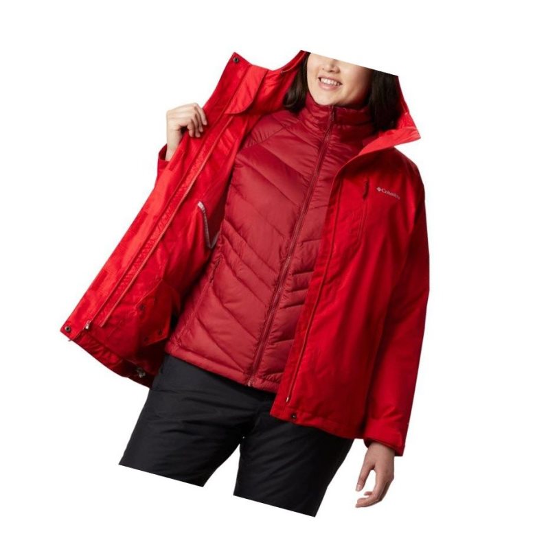 Columbia Whirlibird IV Interchange Plus Size Mont Kadın Kırmızı | 26918-DKQV