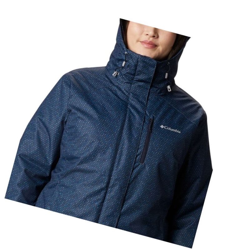 Columbia Whirlibird IV Interchange Plus Size Mont Kadın Lacivert | 87026-YDKV