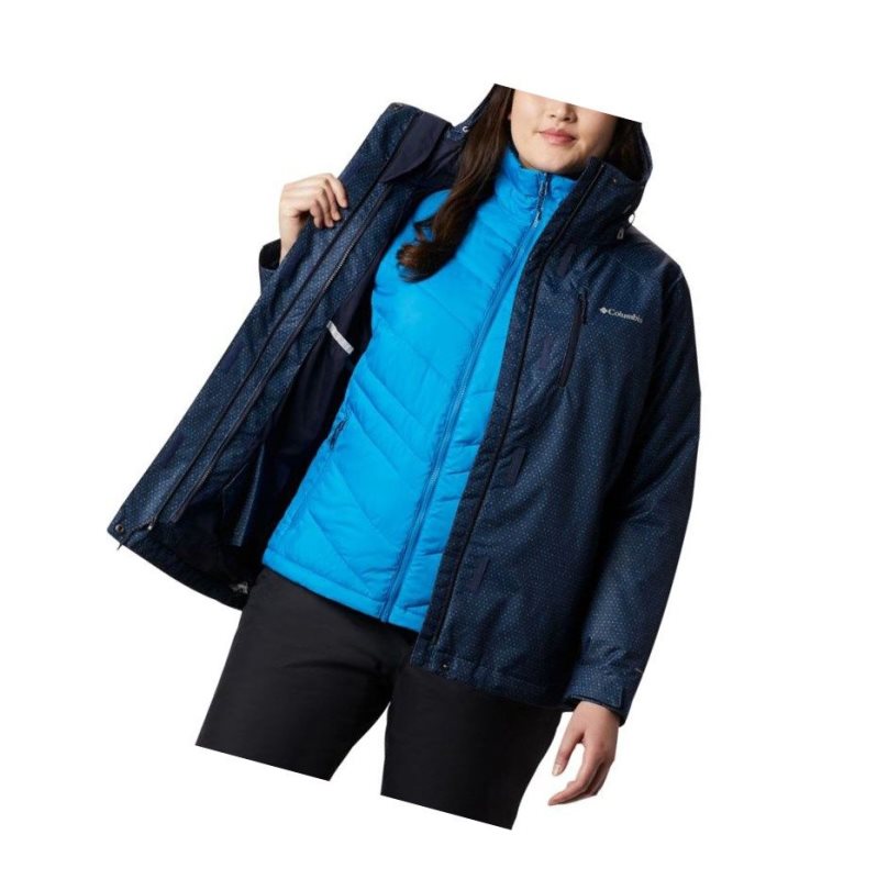 Columbia Whirlibird IV Interchange Plus Size Mont Kadın Lacivert | 87026-YDKV