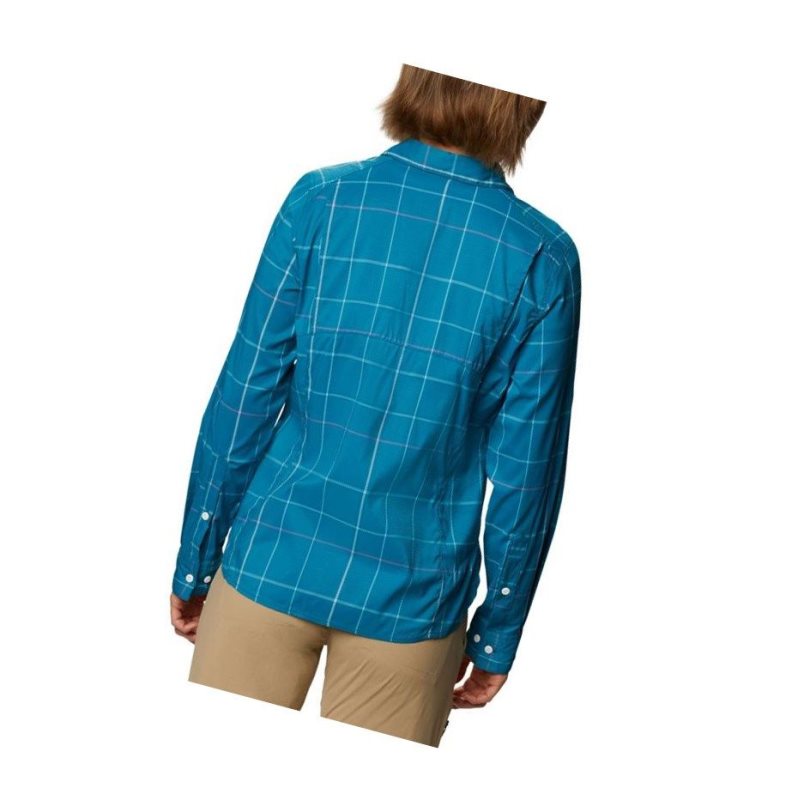 Columbia Willow Orchard Lite Long Sleeve Gömlek Kadın Mavi | 95403-JYSK