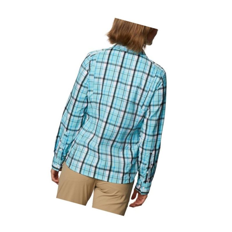 Columbia Willow Orchard Lite Long Sleeve Gömlek Kadın Mavi | 41329-GYJT