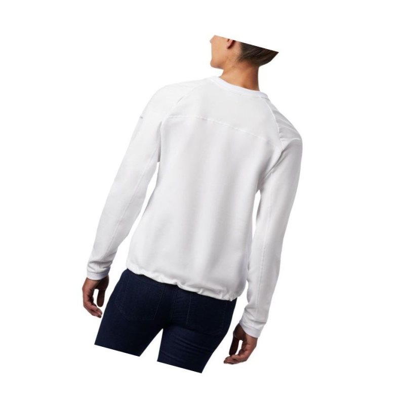 Columbia Windgates Fleece Crew Sweatshirt Kadın Beyaz | 54320-IVTU
