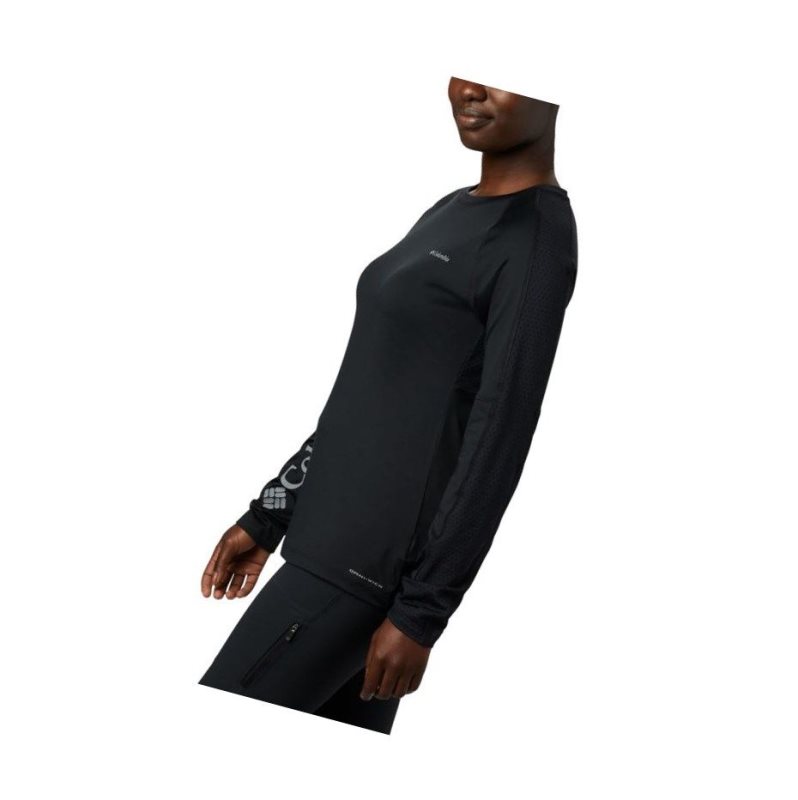 Columbia Windgates Long Sleeve Sweatshirt Kadın Siyah | 76320-HBXS