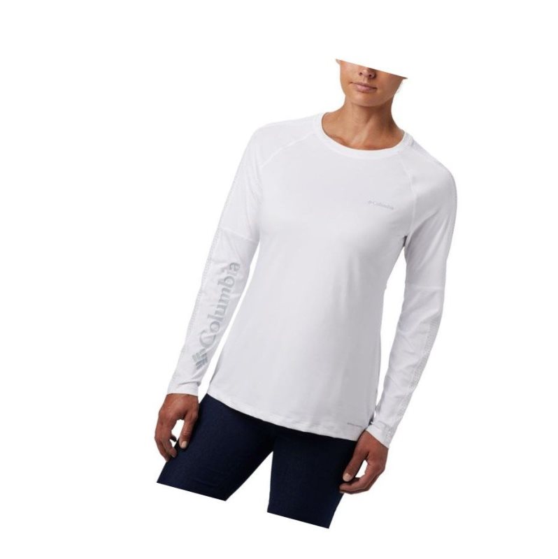 Columbia Windgates Long Sleeve Sweatshirt Kadın Beyaz | 85791-YZIW