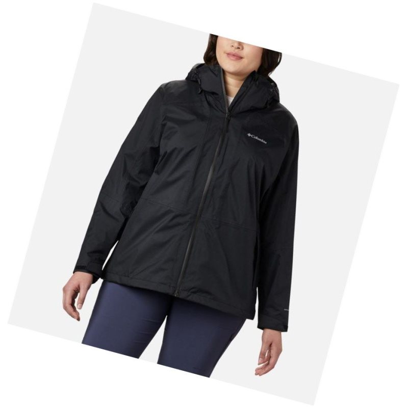 Columbia Windgates Plus Size Mont Kadın Siyah | 97412-YFZJ