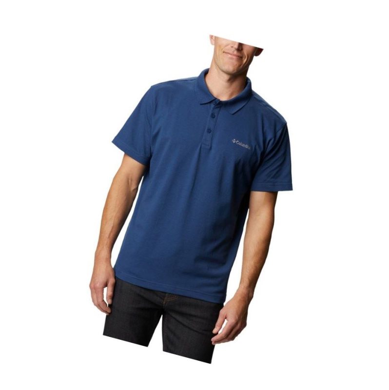 Columbia Wingard II Solid Pique Polo Gömlek Erkek Koyu Gri | 73968-QKRX