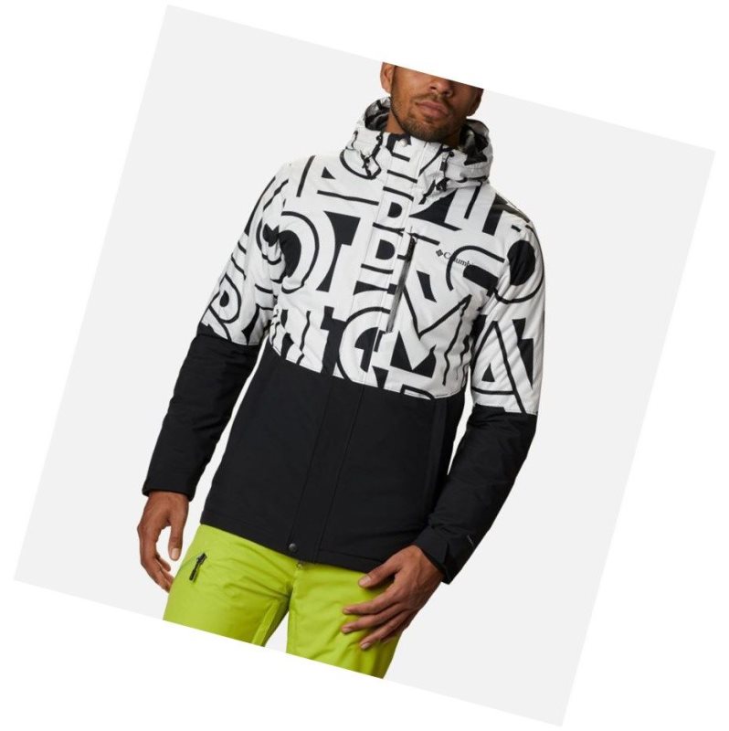 Columbia Winter District Mont Erkek Siyah Beyaz | 91864-HCSQ