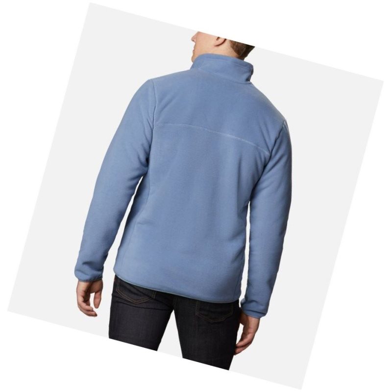 Columbia Winter Pass Full Zip Fleece Mont Erkek Gri Mavi | 69350-YJZM