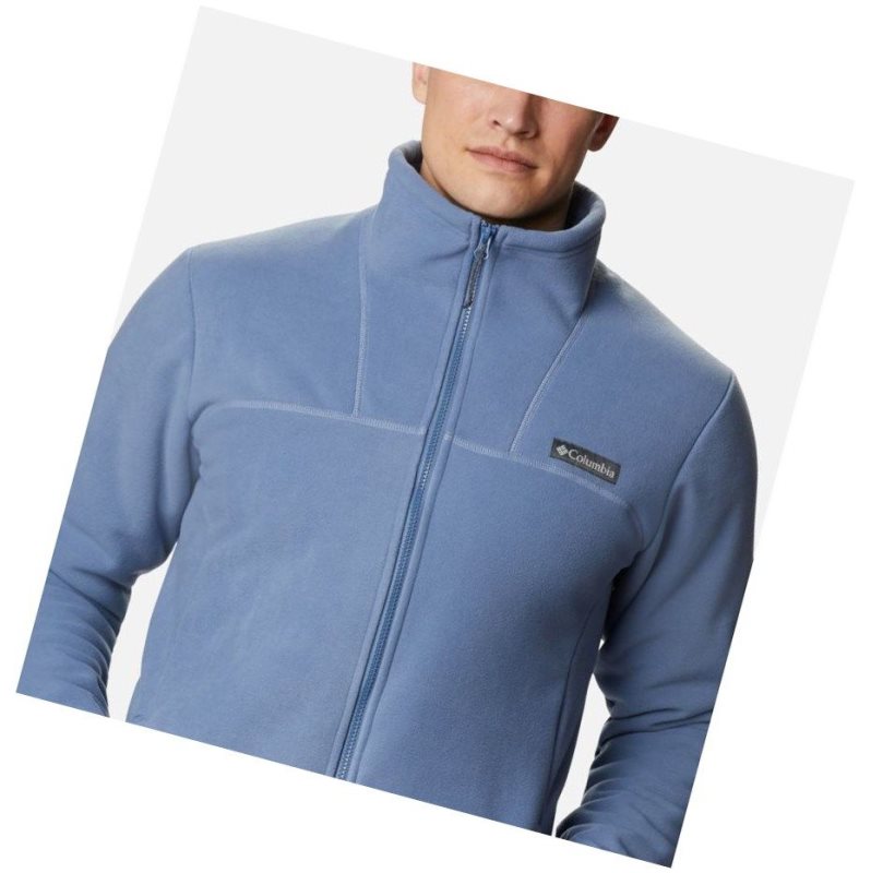 Columbia Winter Pass Full Zip Fleece Mont Erkek Gri Mavi | 69350-YJZM