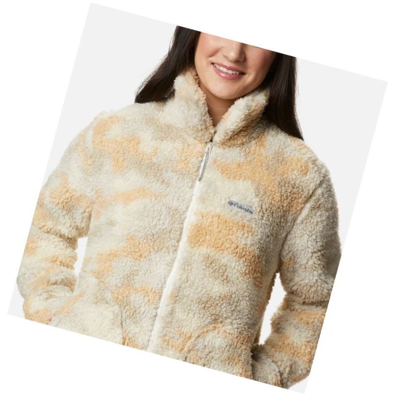 Columbia Winter Pass Sherpa Full Zip Mont Kadın Camo | 68124-QAIP