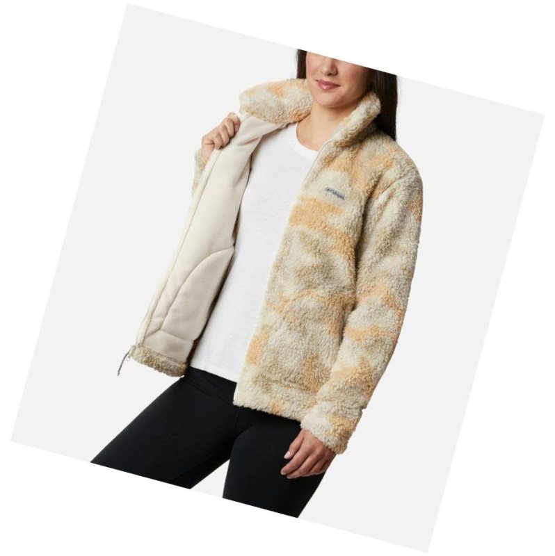 Columbia Winter Pass Sherpa Full Zip Mont Kadın Camo | 68124-QAIP