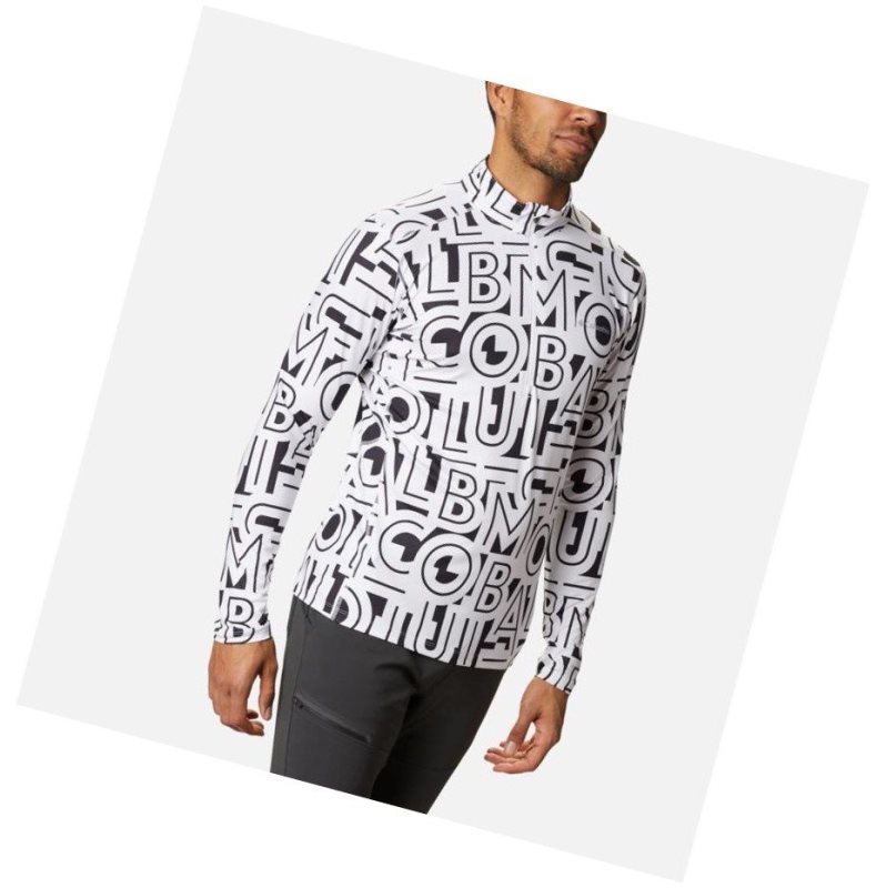 Columbia Winter Power Half Zip Sweatshirt Erkek Beyaz | 31584-GFIB
