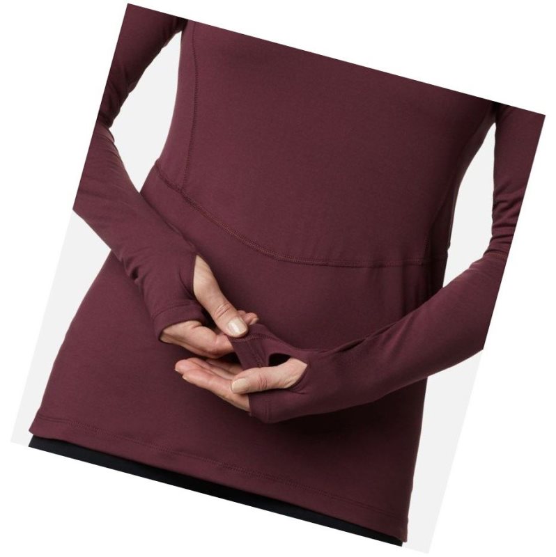 Columbia Winter Power Hooded Knit Kapşonlu Kadın Bordo | 72493-OJXC