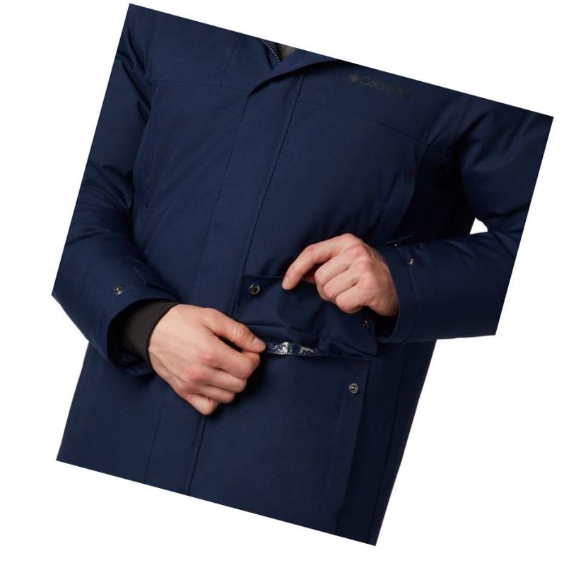 Columbia Winter Rebellion Down Parka Mont Erkek Lacivert | 59846-IVRG