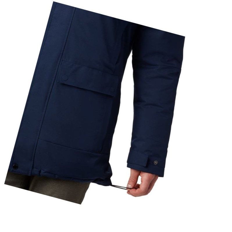 Columbia Winter Rebellion Down Parka Mont Erkek Lacivert | 59846-IVRG