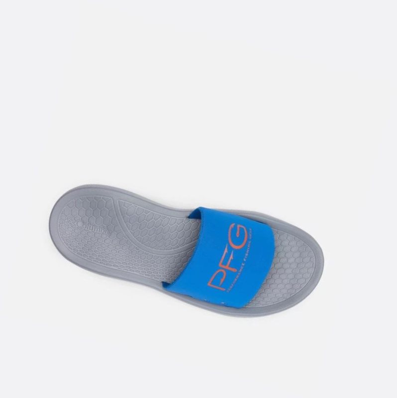 Columbia Yachtrocker PFG Slide Erkek Açık Indigo Turuncu | 21094-JRGV