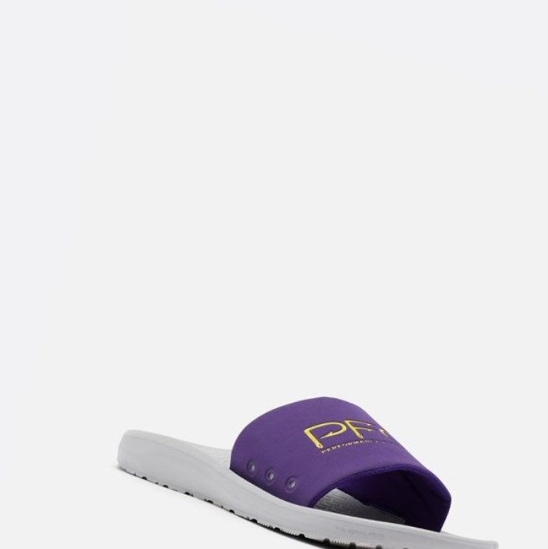 Columbia Yachtrocker PFG Slide Erkek Mor Koyu Sarı | 75461-LXDZ