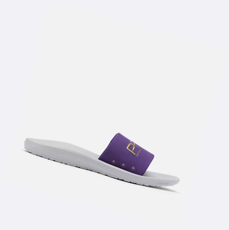 Columbia Yachtrocker PFG Slide Erkek Mor Koyu Sarı | 75461-LXDZ