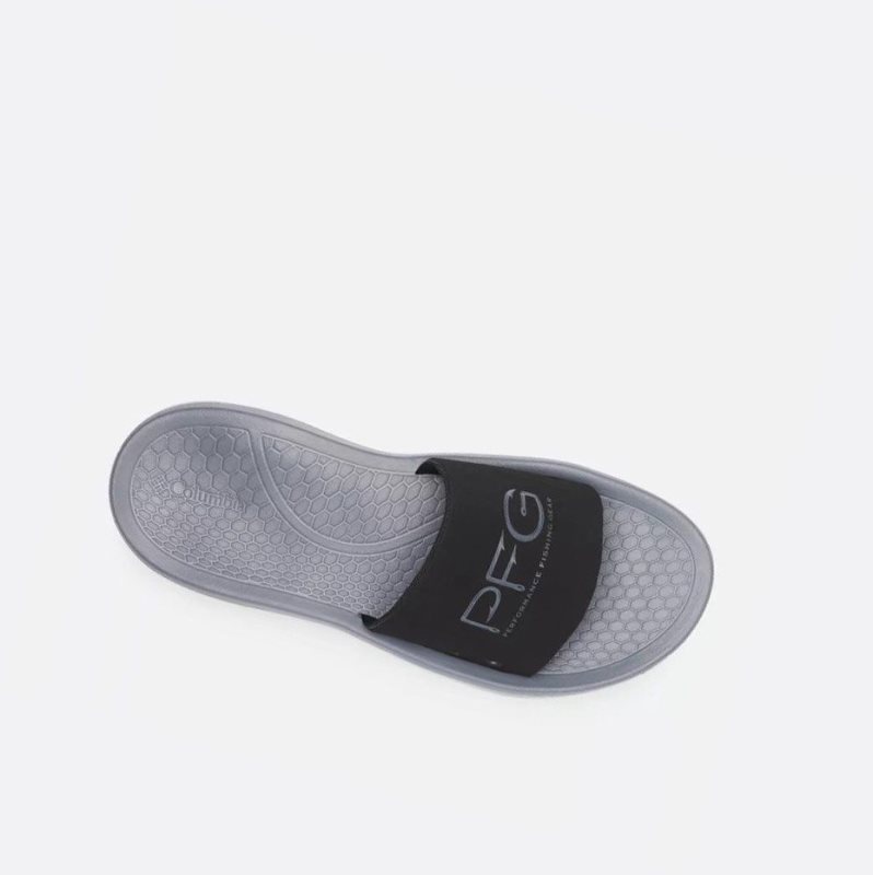 Columbia Yachtrocker PFG Slide Erkek Siyah Koyu Gri | 01639-ACJN