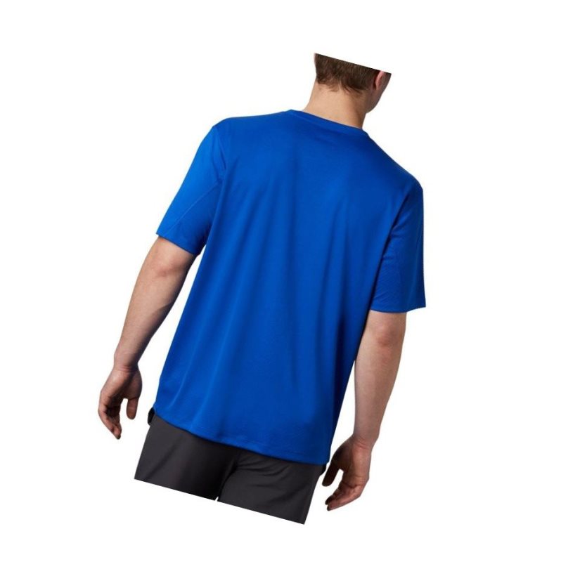 Columbia Zero Rules Short Sleeve Tişört Erkek Koyu Mavi | 23450-XMFH