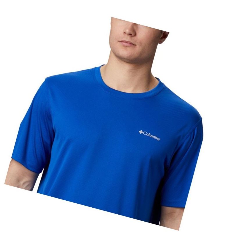 Columbia Zero Rules Short Sleeve Tişört Erkek Koyu Mavi | 23450-XMFH