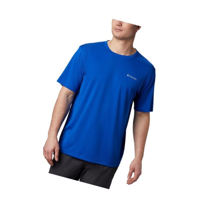 Columbia Zero Rules Short Sleeve Tişört Erkek Koyu Mavi | 23450-XMFH
