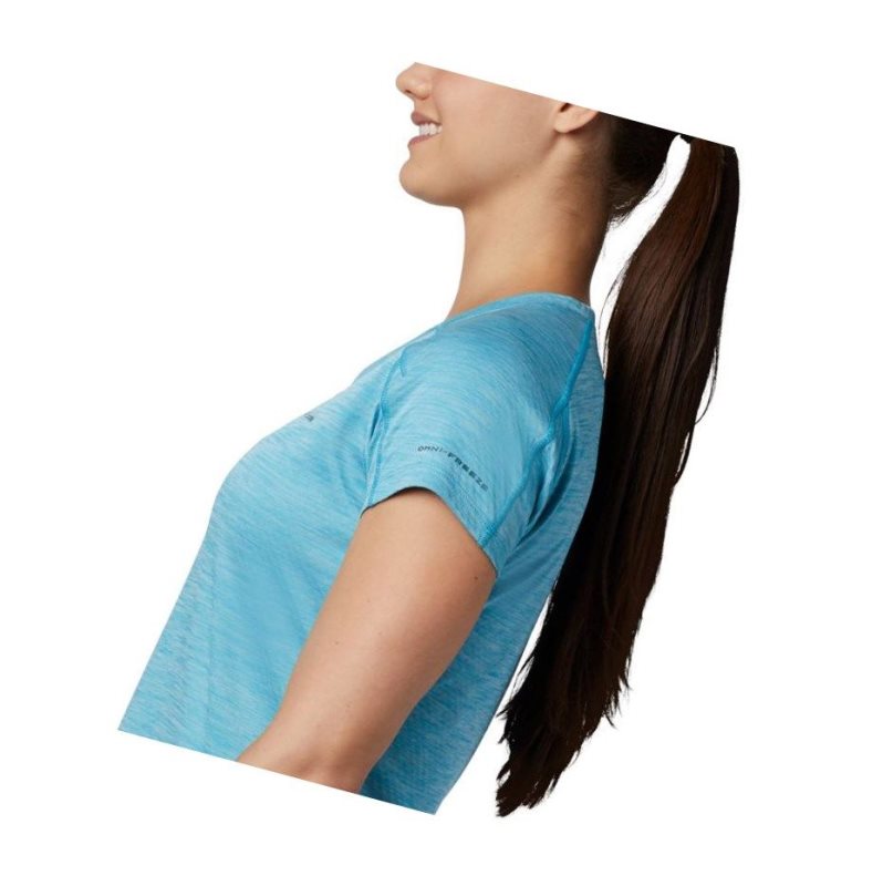 Columbia Zero Rules Short Sleeve Tişört Kadın Mavi | 94782-VOBU