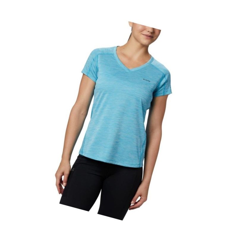 Columbia Zero Rules Short Sleeve Tişört Kadın Mavi | 94782-VOBU
