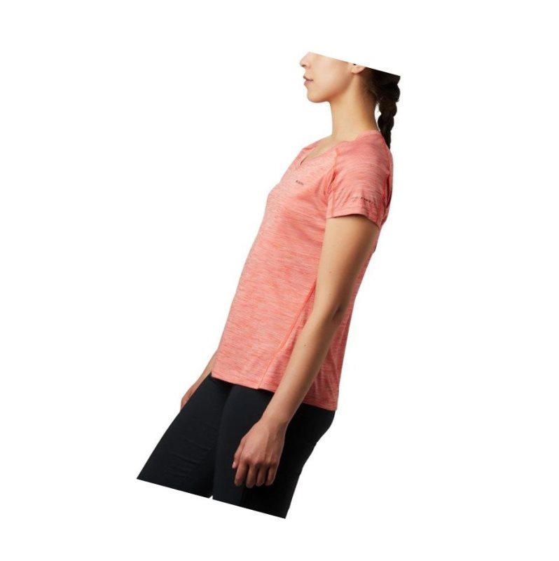 Columbia Zero Rules Short Sleeve Tişört Kadın Kırmızı | 14692-ODLX