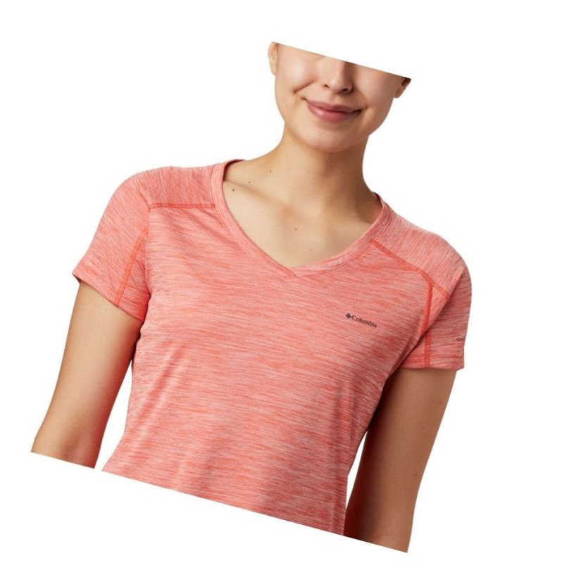 Columbia Zero Rules Short Sleeve Tişört Kadın Kırmızı | 14692-ODLX