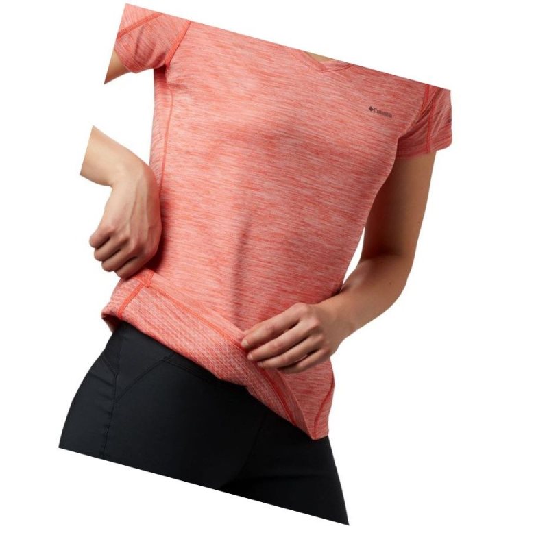 Columbia Zero Rules Short Sleeve Tişört Kadın Kırmızı | 14692-ODLX