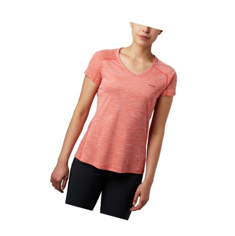Columbia Zero Rules Short Sleeve Tişört Kadın Kırmızı | 14692-ODLX