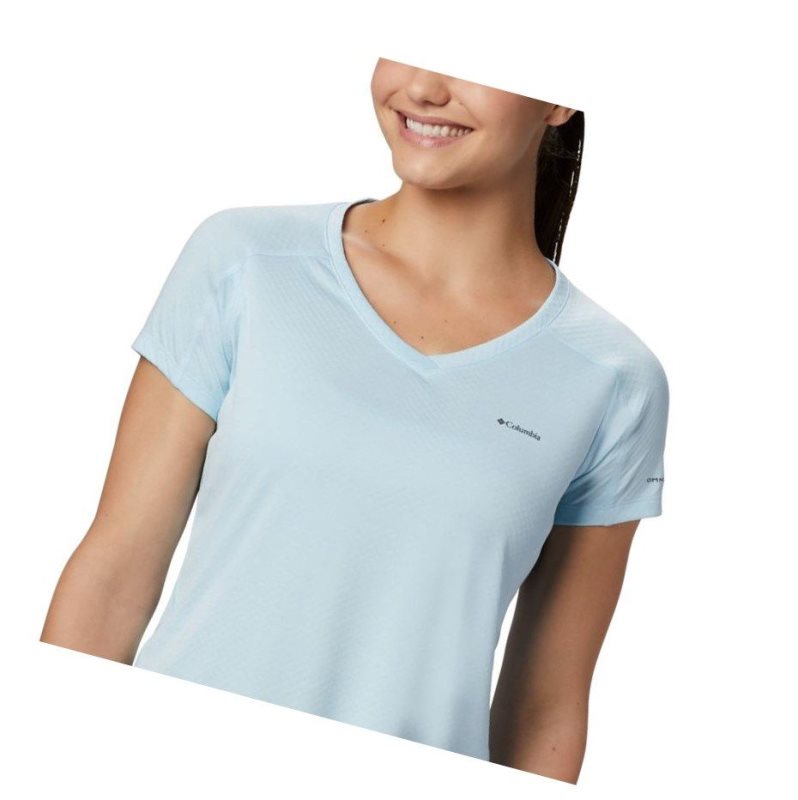 Columbia Zero Rules Short Sleeve Tişört Kadın Mavi | 05172-NCSE